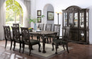 Petersburg Dark Gray Dining Table w/ 1x18"Leaf - Star USA Furniture Inc