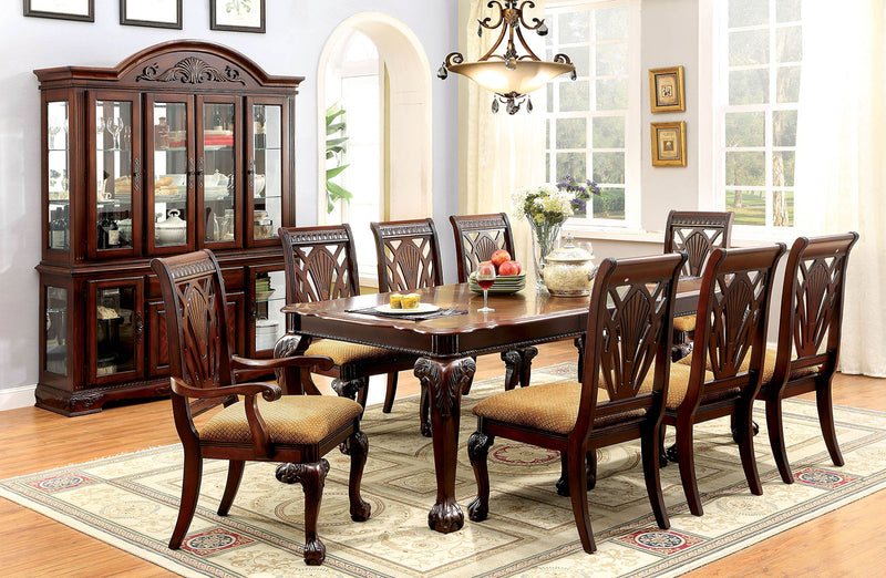 PETERSBURG I Cherry Dining Table w/ 1 X 18" Leaf