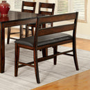 DICKINSON II Dark Cherry Counter Ht. Bench - Star USA Furniture Inc