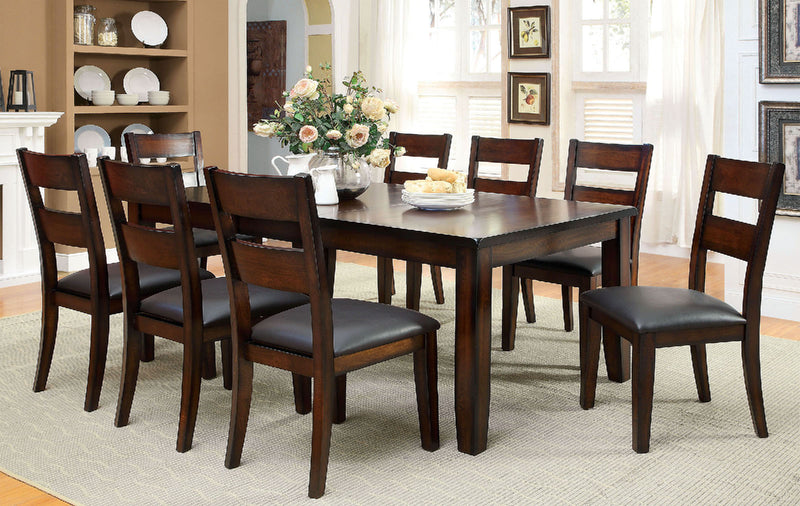 DICKINSON I Dark Cherry 9 Pc. Dining Table Set - Star USA Furniture Inc