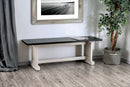 Nekoma Espresso/White Bench - Star USA Furniture Inc