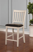 Raegan Ii Antique White/Espresso Counter Ht. Side Chair (2/CTN) - Star USA Furniture Inc