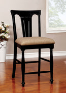 SABRINA Black Ctr Ht. Chair, Cherry & Black (2/CTN) - Star USA Furniture Inc