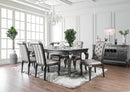 Amina Gray 9 Pc. Dining Table Set - Star USA Furniture Inc
