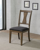 Benllech Light Oak/Dark Gray Side Chair (2/CTN) - Star USA Furniture Inc