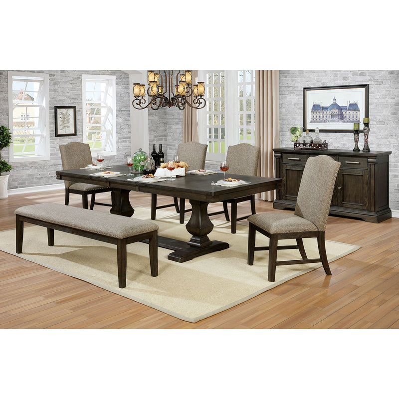 Faulk Espresso 7 Pc. Dining Table Set