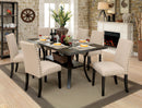 Kaitlin Light Walnut 7 Pc. Dining Table Set - Star USA Furniture Inc
