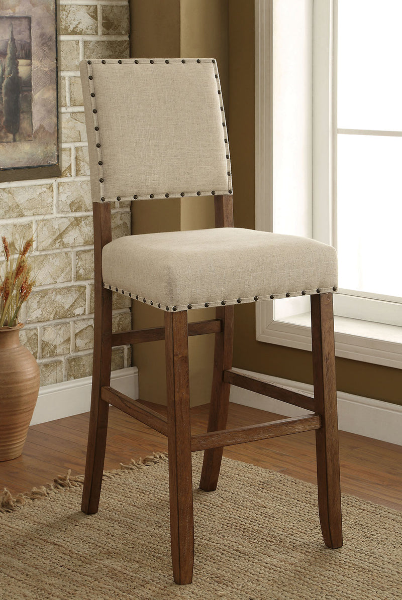 SANIA Rustic Oak Bar Chair (2/CTN) - Star USA Furniture Inc