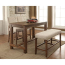 SANIA Oak Counter Ht. Table - Star USA Furniture Inc