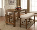 SANIA Natural Tone 5 Pc. Counter Ht. Table Set - Star USA Furniture Inc