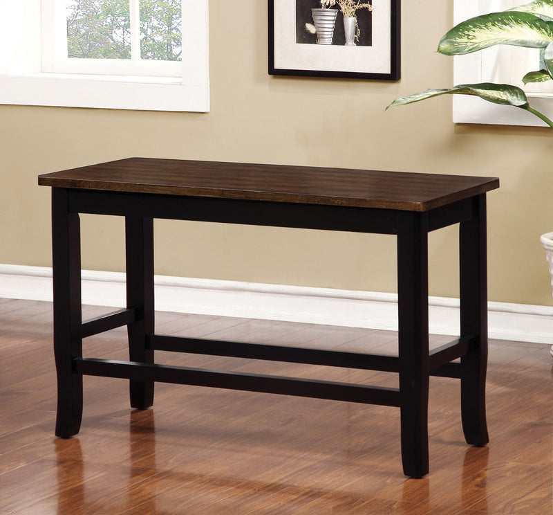 DOVER II Black/Cherry Counter Ht. Bench - Star USA Furniture Inc