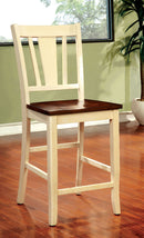 DOVER II Vintage White/Cherry Counter Ht. Chair (2/CTN) - Star USA Furniture Inc