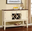 DOVER Vintage White/Cherry Server - Star USA Furniture Inc