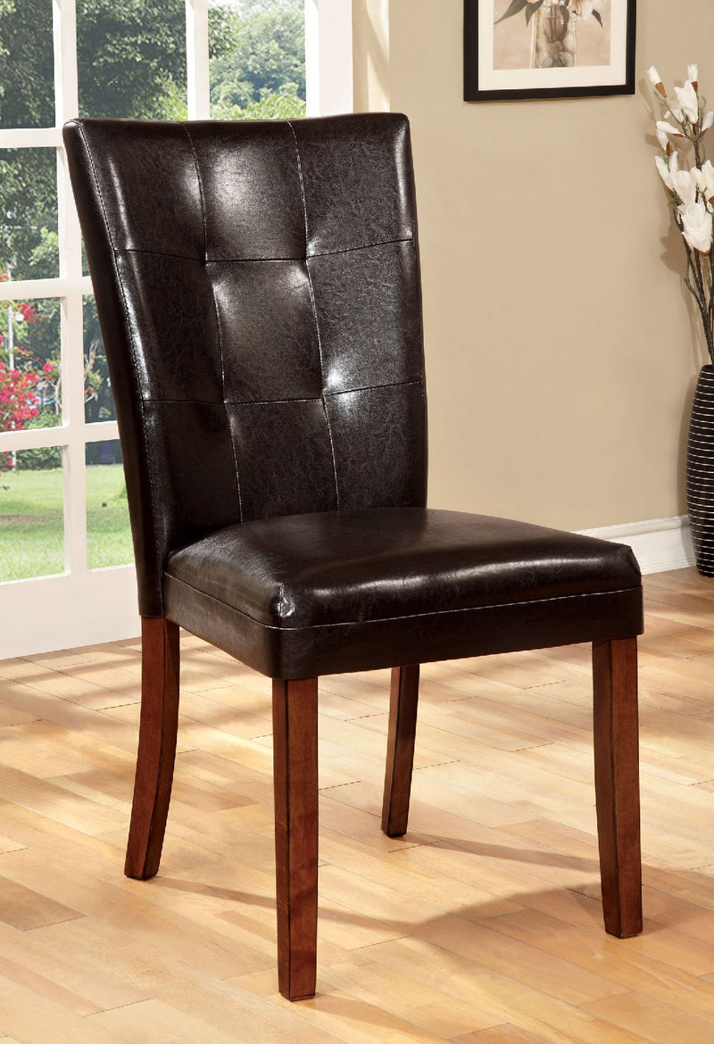 ELMORE Antique Oak Side Chair (2/CTN) - Star USA Furniture Inc