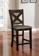 Bridgeville Wire Brushed Rustic Brown Counter Ht. Chair (2/CTN) - Star USA Furniture Inc