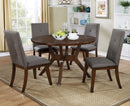 Abelone Walnut/Gray Round Table - Star USA Furniture Inc