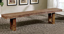 Lidgerwood Natural Tone/White Bench - Star USA Furniture Inc