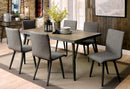 Vilhelm I Gray 6 Pc. Dining Table Set w/ Bench - Star USA Furniture Inc