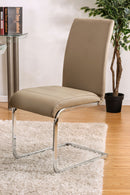 Walkerville I Champagne/Chrome Side Chair (2/CTN) - Star USA Furniture Inc