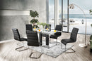 Richfield Black/Chrome 7 Pc. Dining Table Set - Star USA Furniture Inc
