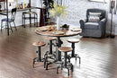 Foskey Antique Black 5 Pc. Dining Table Set - Star USA Furniture Inc