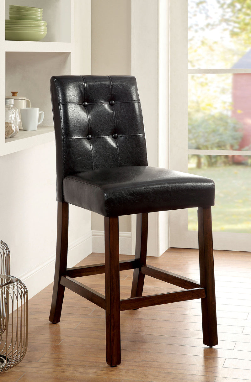 Marstone II Brown Cherry/Black Counter Ht. Chair (2/CTN)
