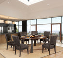 Tolstoy Expresso 7 Pc. Round Dining Table Set - Star USA Furniture Inc