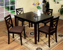 Weston I Espresso 5 Pc. Dining Table Set - Star USA Furniture Inc