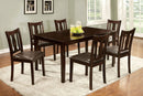 Northvale I Espresso 7 Pc. Dining Table Set - Star USA Furniture Inc