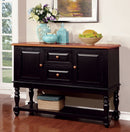 MAYVILLE Black/Antique Oak Server - Star USA Furniture Inc