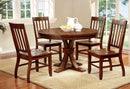 FOSTER I Dark Oak 5 Pc. Dining Table Set - Star USA Furniture Inc