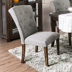 Schoten Gray/Antique Dark Oak Side Chair (2/CTN)