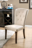 Schoten Antique Dark Oak/Ivory Side Chair (2/CTN) - Star USA Furniture Inc