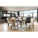 Schoten Antique Dark Oak Dining Table - Star USA Furniture Inc