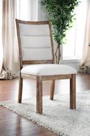 Mandy Oak/Ivory Side Chair (2/CTN) - Star USA Furniture Inc