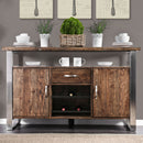 Mandy Oak/Chrome Server - Star USA Furniture Inc