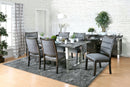 Mandy Gray/Chrome 7 Pc. Dining Table Set - Star USA Furniture Inc