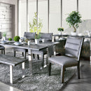 Mandy Gray/Chrome Dining Table - Star USA Furniture Inc