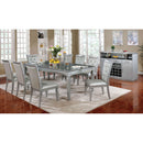 Alena Silver 9 Pc. Dining Table Set - Star USA Furniture Inc