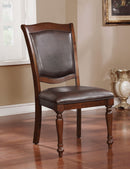 Sylvana Brown Cherry/Espresso Side Chair (2/CTN) - Star USA Furniture Inc