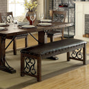 PAULINA Rustic Walnut/Espresso Bench - Star USA Furniture Inc