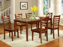 FORDVILLE I Antique Oak 7 Pc. Dining Table Set - Star USA Furniture Inc