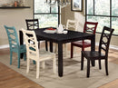 GISELLE Espresso 7 Pc. Dining Table Set - Star USA Furniture Inc