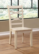 GISELLE White Side Chair, White (2/CTN) - Star USA Furniture Inc