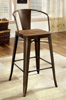 COOPER II Dark Bronze/Natural Counter Ht. Chair (4/CTN) - Star USA Furniture Inc