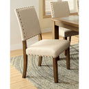 MELSTON I Natural Tone/Beige Side Chair w/ Ivory (2/CTN) - Star USA Furniture Inc