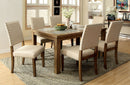 MELSTON I Natural Tone 6 Pc. Dining Table Set w/ Bench - Star USA Furniture Inc