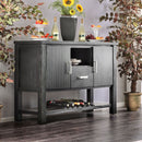 THOMASTON I Wire-Brushed Black Server - Star USA Furniture Inc