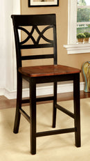 TORRINGTON II Black/Cherry Counter Ht. Chair (2/CTN) - Star USA Furniture Inc