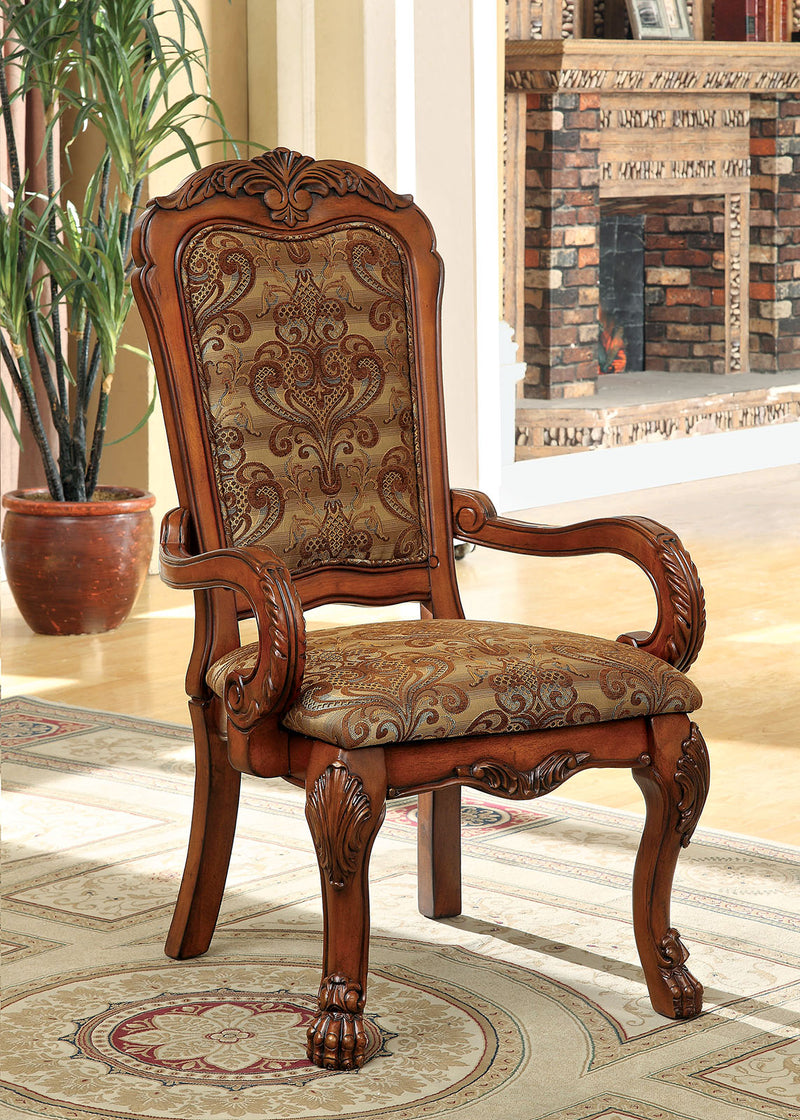Medieve Antique Oak Arm Chair (2/CTN)
